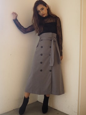 「RESEXXY」｜「アイテム（その他）」を使った、みすさち【見須幸代】さん（レディース・160cm）の秋コーディネート