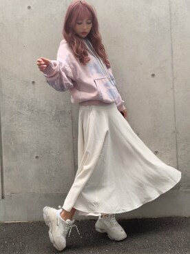 みすさち【見須幸代】さん（レディース・160cm）の春コーディネート