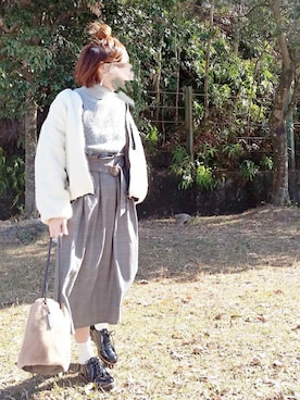 「3coins（3coins）のアイテム（アクセサリー）」を使った、piiiikoさん（レディース・152cm）の冬コーディネート