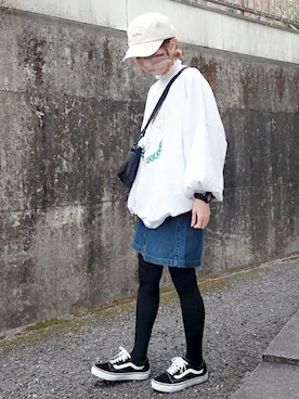 「PRO TREK(プロトレック)のアイテム」を使った、piiiikoさん(レディース・152cm)の春コーディネート