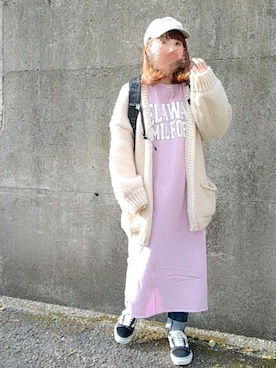 「PRO TREK(プロトレック)のアイテム」を使った、piiiikoさん(レディース・152cm)の春コーディネート