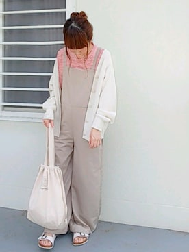 「ユニクロ」｜「アイテム（サンダル）」を使った、piiiikoさん（レディース・152cm）の春コーディネート