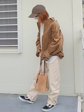 「DHOLIC（ディーホリック）のアイテム（その他アウター）」を使った、piiiikoさん（レディース・152cm）の秋コーディネート