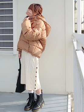 「RAY CASSIN（レイカズン）のアイテム」を使った、piiiikoさん（レディース・152cm）の冬コーディネート