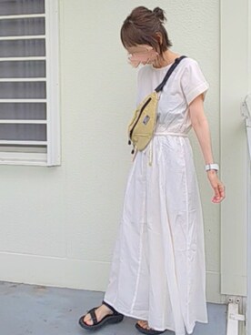 「Bou Jeloud」｜「アイテム（ワンピース/ドレス）」を使った、piiiikoさん（レディース・152cm）の春コーディネート