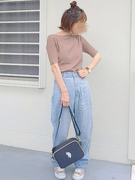 「AmbreNeige」｜「アイテム（腕時計）」を使った、piiiikoさん（レディース・152cm）の夏コーディネート