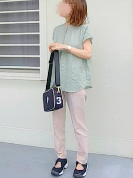 「SonnyLabel」｜「アイテム（アナログ腕時計）」を使った、piiiikoさん（レディース・152cm）の夏コーディネート