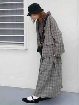 「coen（コーエン）のアイテム」を使った、piiiikoさん（レディース・152cm）の冬コーディネート