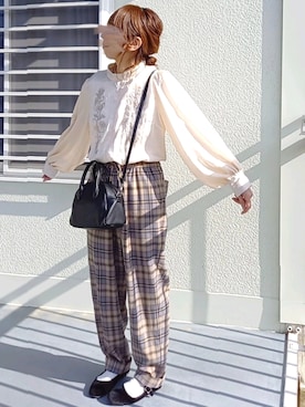 「AmbreNeige」｜「アイテム（バレエシューズ）」を使った、piiiikoさん（レディース・152cm）の春コーディネート