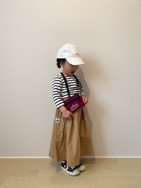 「Lee（リー）のアイテム（帽子）」を使った、rinnさん（キッズ・100cm）の春コーディネート