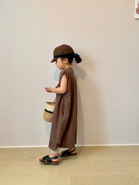 「CIAOPANIC TYPY（チャオパニックティピー）のアイテム（デニムジャケット）」を使った、rinnさん（キッズ・100cm）の春コーディネート