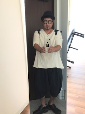 「チャイハネ（チャイハネ）のアイテム（ニット/セーター）」を使った、かべちゃんさん（メンズ・171cm）の春コーディネート
