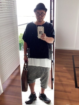 「チャイハネ（チャイハネ）のアイテム（Tシャツ/カットソー）」を使った、かべちゃんさん（メンズ・171cm）の秋コーディネート