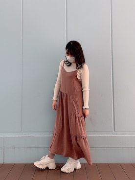 「桜色コーデ」｜asukaさん（レディース・155cm）の春コーディネート