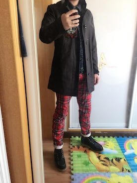 「G-STAR RAW（ジースターロゥ）のアイテム（ピーコート）」を使った、jam0225さん（メンズ・177cm）の冬コーディネート