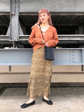 あみこさん（レディース・156cm）の春コーディネート