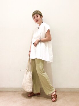 あみこさん(レディース・156cm)の夏コーディネート