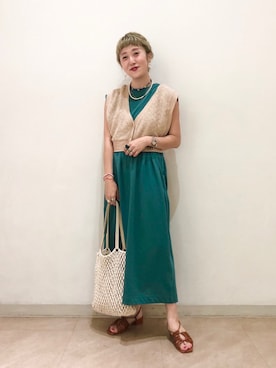 あみこさん（レディース・156cm）の夏コーディネート