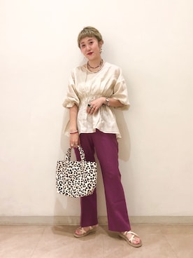 あみこさん（レディース・156cm）の夏コーディネート