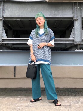 あみこさん（レディース・156cm）の夏コーディネート