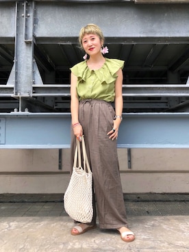 あみこさん(レディース・156cm)の夏コーディネート