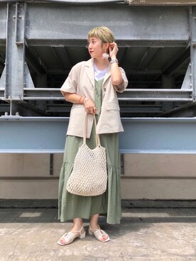 あみこさん（レディース・156cm）の夏コーディネート