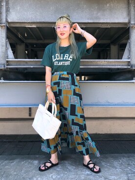 あみこさん（レディース・156cm）の夏コーディネート