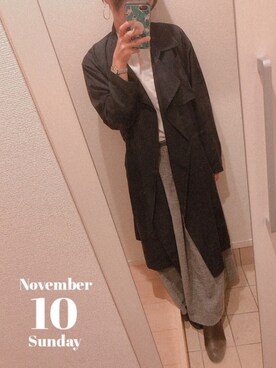 あむさん（レディース・154cm）の秋コーディネート