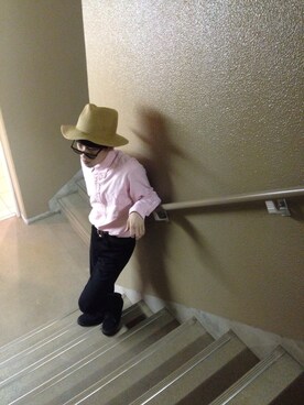 「BRONTE（ブロンテ）のアイテム（帽子）」を使った、NARUさん（メンズ・165cm）の夏コーディネート