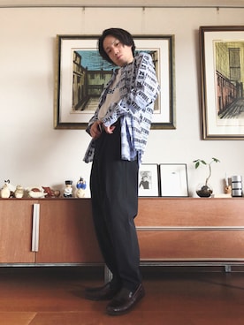 「Sperry Top-Sider（スペリートップサイダー）のアイテム（スリッポン）」を使った、NARUさん（メンズ・165cm）の春コーディネート