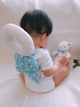 「Familiar （ファミリア）のアイテム（おもちゃ）」を使った、meさん（キッズ・60cm）の秋コーディネート
