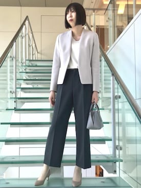 「MARCO BIANCHINI（マルコビアンチーニ）のアイテム」を使った、satoさん（レディース・169cm）の秋コーディネート