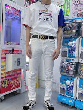 「ADER error」｜「アイテム（アクセサリー）」を使った、kenshin 켄신さん（メンズ・180cm）の夏コーディネート