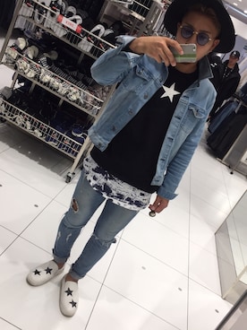 「WILD PARTY（ワイルドパーティ）のアイテム」を使った、さとやんさん（メンズ・166cm）の冬コーディネート