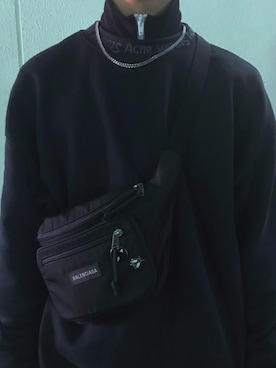 「BALENCIAGA」｜「アイテム（ジャージ）」を使った、Takuyaさん（メンズ・175cm）の春コーディネート