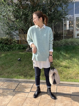 yuko..bfさん（レディース・158cm）の冬コーディネート