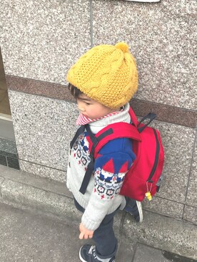「babyGAP（babyGAP）のアイテム（その他アウター）」を使った、こなかさん（レディース・160cm）の春コーディネート