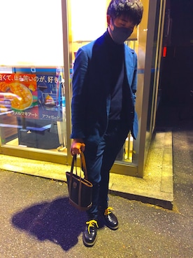 「Ralph Lauren」｜「アイテム（スウェットパンツ）」を使った、ゆうだいさん（メンズ・173cm）の秋コーディネート