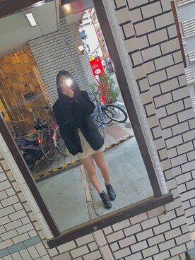「Bershka（ベルシュカ）のBershka button front mini skirt in tan（スカート、ベージュ系）」を使った、Erilyn Monroeさん（レディース）の夏コーディネート