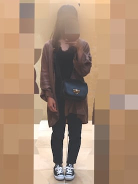 「chocomee（チョコミー）のアイテム（タンクトップ）」を使った、- ̗̀ ꪔ̤̥ꪔ̤̮ꪔ̤̫  ̖́-さん（レディース・152cm）の秋コーディネート