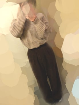 「chocomee（チョコミー）のアイテム（パンツ）」を使った、- ̗̀ ꪔ̤̥ꪔ̤̮ꪔ̤̫  ̖́-さん（レディース・152cm）の冬コーディネート