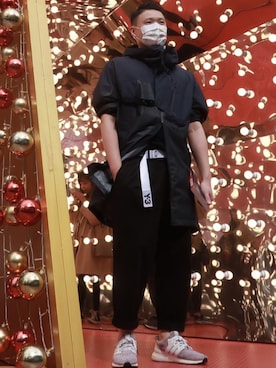 「Y-3（ワイスリー）のアイテム（モッズコート）」を使った、Ray1955さん（メンズ・172cm）の冬コーディネート