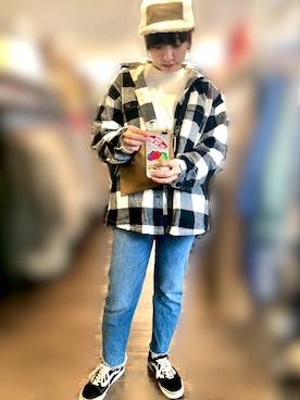 ち。さん(レディース・160cm)の冬コーディネート