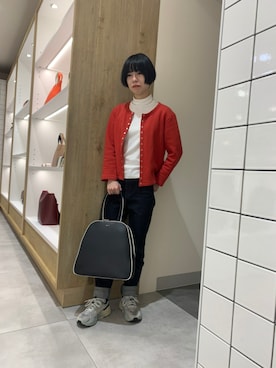 「フレンチカジュアル」｜VOYAGE博多大丸さん（レディース・157cm）の秋コーディネート