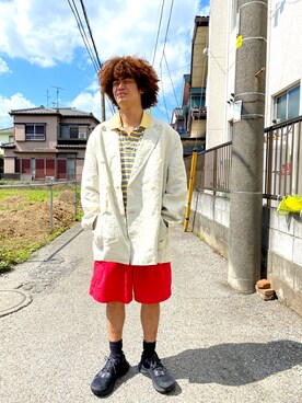 「shorts」｜Afro Miguelさん（メンズ・170cm）の春コーディネート