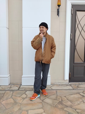 「ヒゲ」｜ぐっさんさん（メンズ・169cm・20代）の冬コーディネート