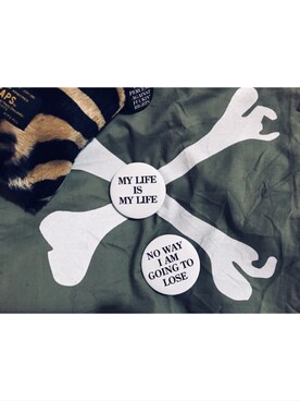 「WTAPS（ダブルタップス）のアイテム（ショルダーバッグ、グリーン系）」を使った、tenderさん（レディース・153cm）の秋コーディネート