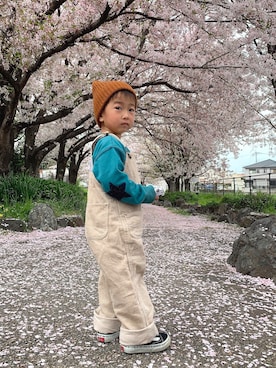 「Baddy Lee（バディリー）のアイテム」を使った、▸  m  ︎︎a  k  iさん（キッズ・90cm）の春コーディネート