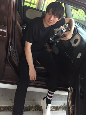 「BALENCIAGA（バレンシアガ）のアイテム（スリッポン）」を使った、yuukiさん（メンズ・177cm）の夏コーディネート