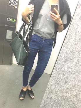 「LUC DNM （ラックデニム）のアイテム」を使った、ksm0708さん（レディース・168cm）の秋コーディネート
